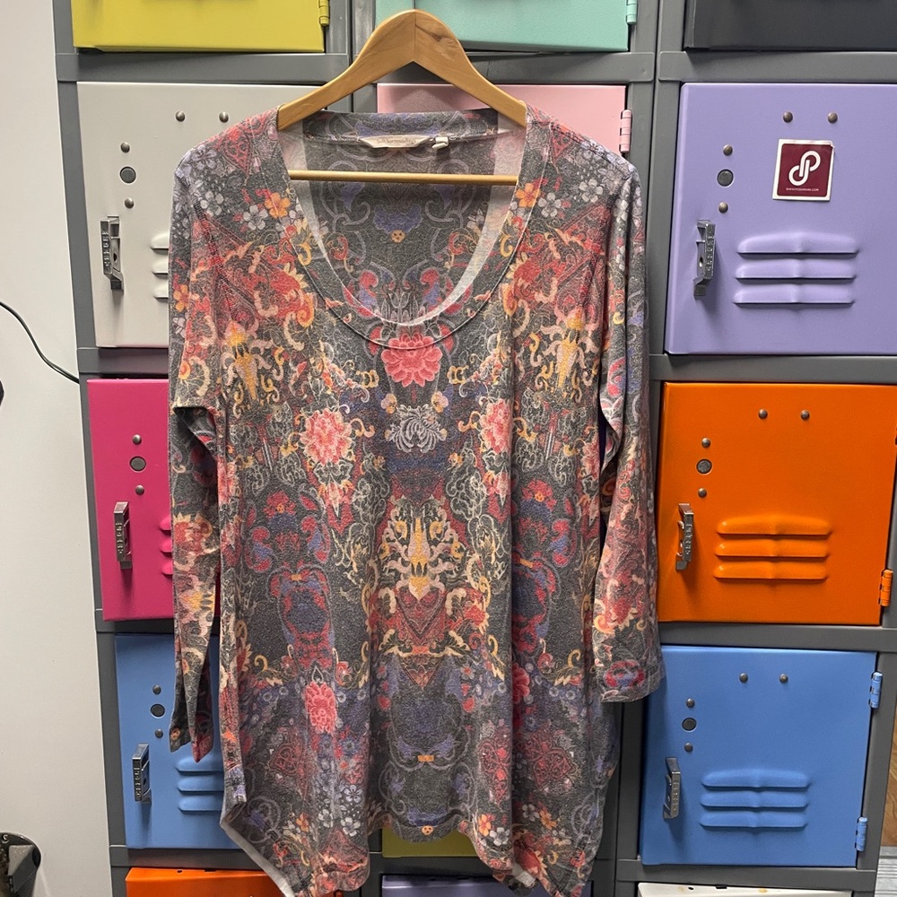 Soft Surroundings Floral Patterned Women's Tunic, M